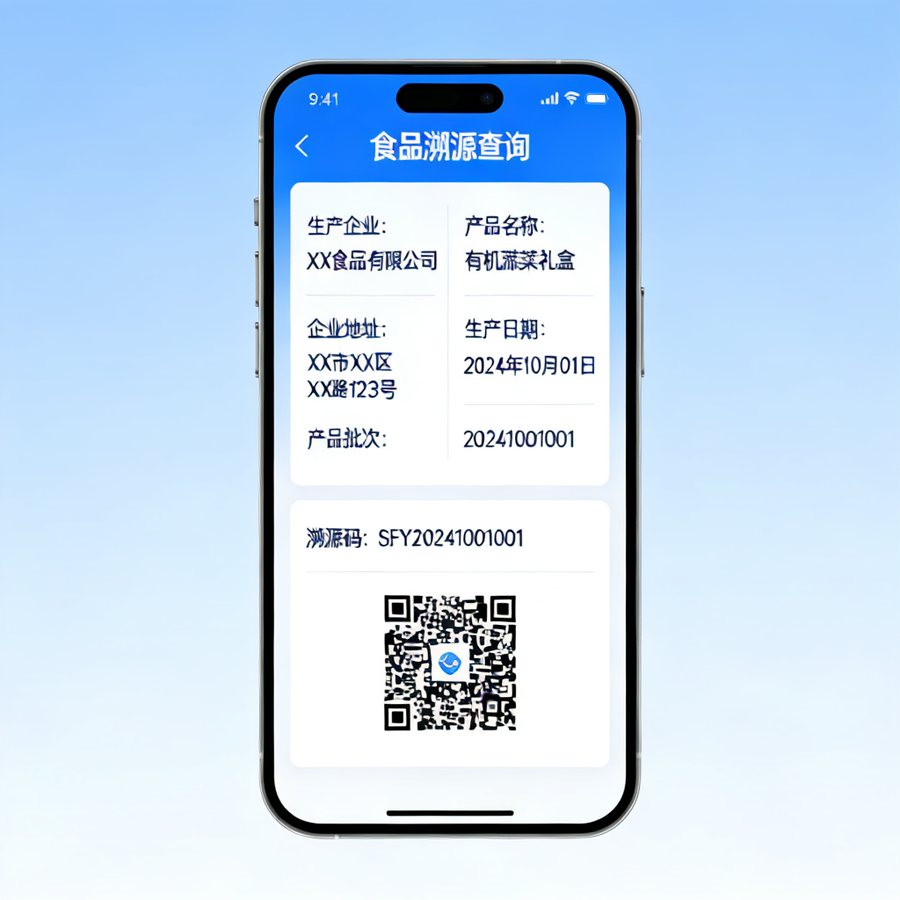 手机扫码溯源的查询结果页